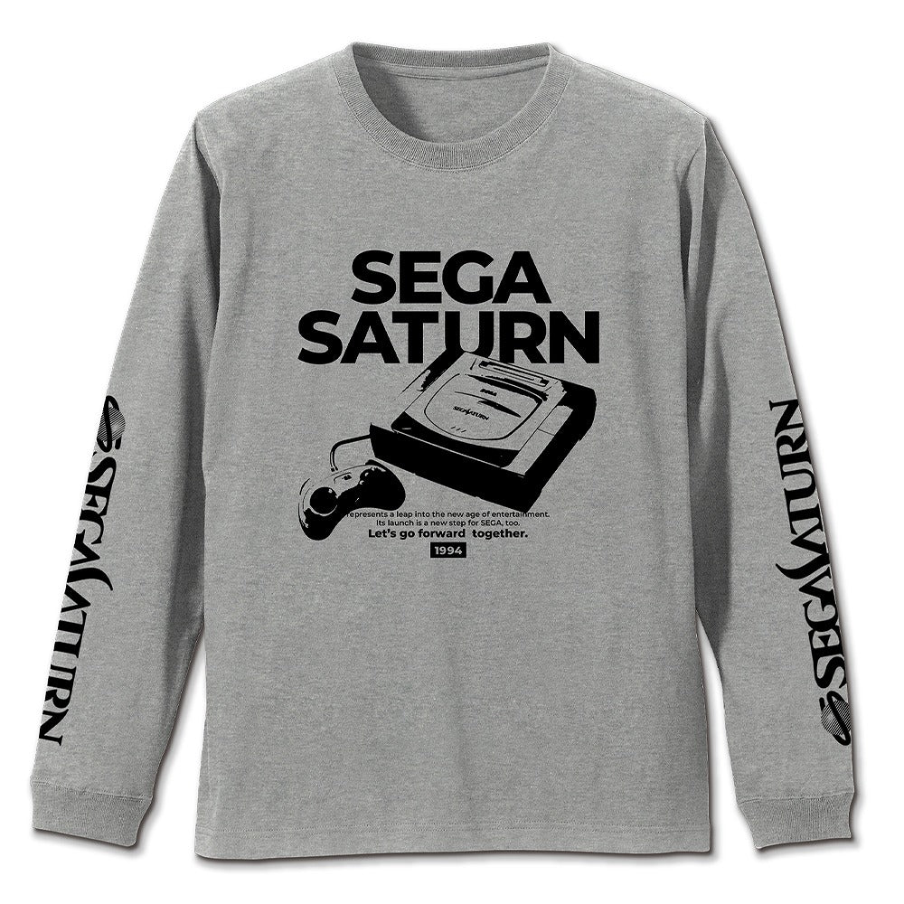 セガサターン 袖リブロングスリーブTシャツ MIX GRAY S 【01/24頃入荷】