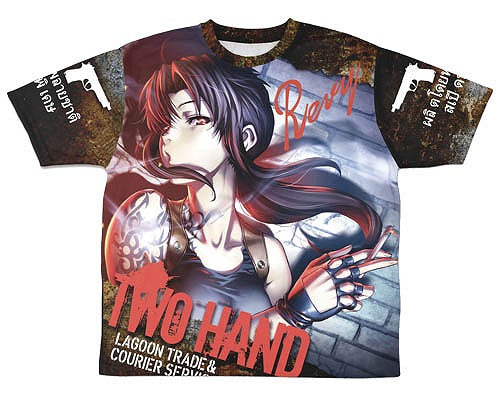 ブラック・ラグーン トゥーハンド レヴィ 両面フルグラフィックTシャツ L 【01/24頃入荷】
