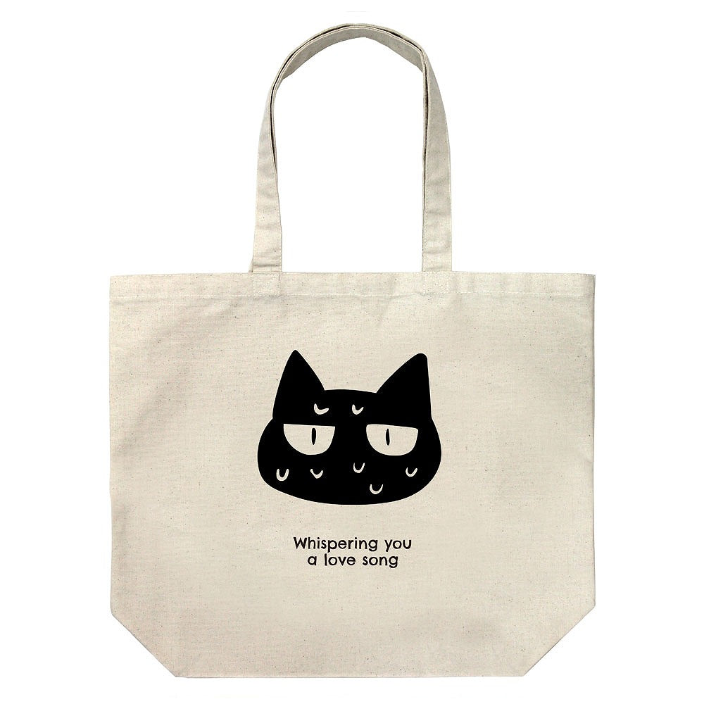 ささやくように恋を唄う ネコ ラージトート NATURAL 【01/24頃入荷】