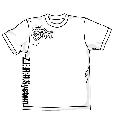 新機動戦記ガンダムW ウイングガンダムゼロTシャツ  WHITE M 【02/04頃入荷】