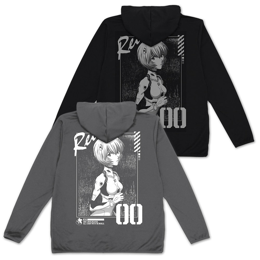 EVANGELION 綾波レイ 薄手ドライパーカー BLACK L 【01/24頃入荷】