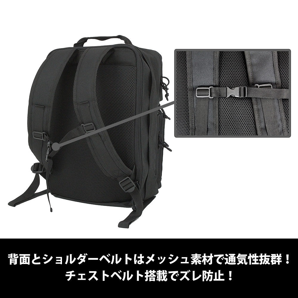 EVANGELION NERV ファンクショナルバックパック BLACK 【01/24頃入荷】