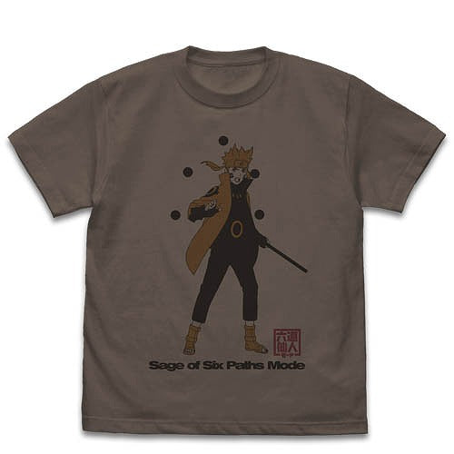 NARUTO-ナルト- 疾風伝 六道仙人モード ナルト Tシャツ CHARCOAL XL 【01/24頃入荷】