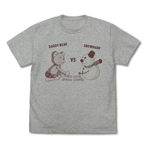 ちはやふる3 ダディベアvsスノー丸 Tシャツ MIX GRAY XL 【02/16頃入荷】
