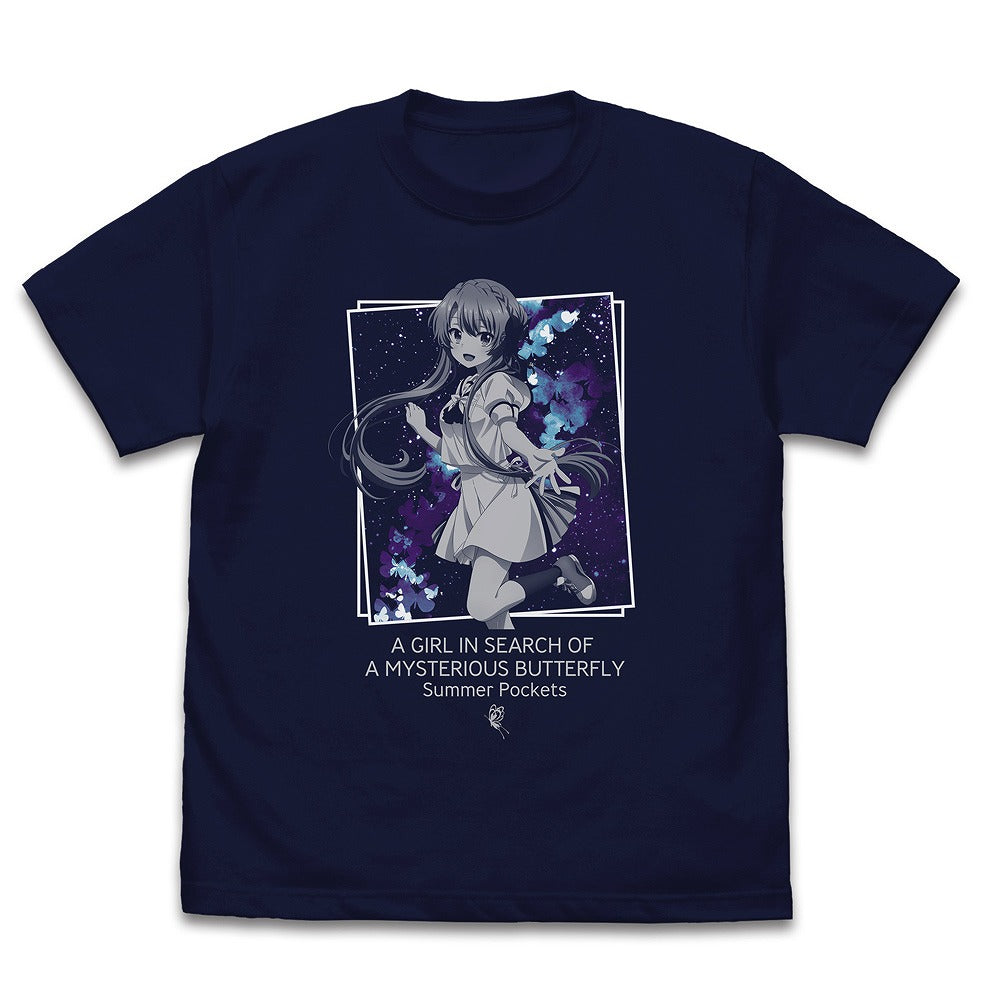 TVアニメ『Summer Pockets』空門蒼 Tシャツ NAVY L 【01/07頃入荷】