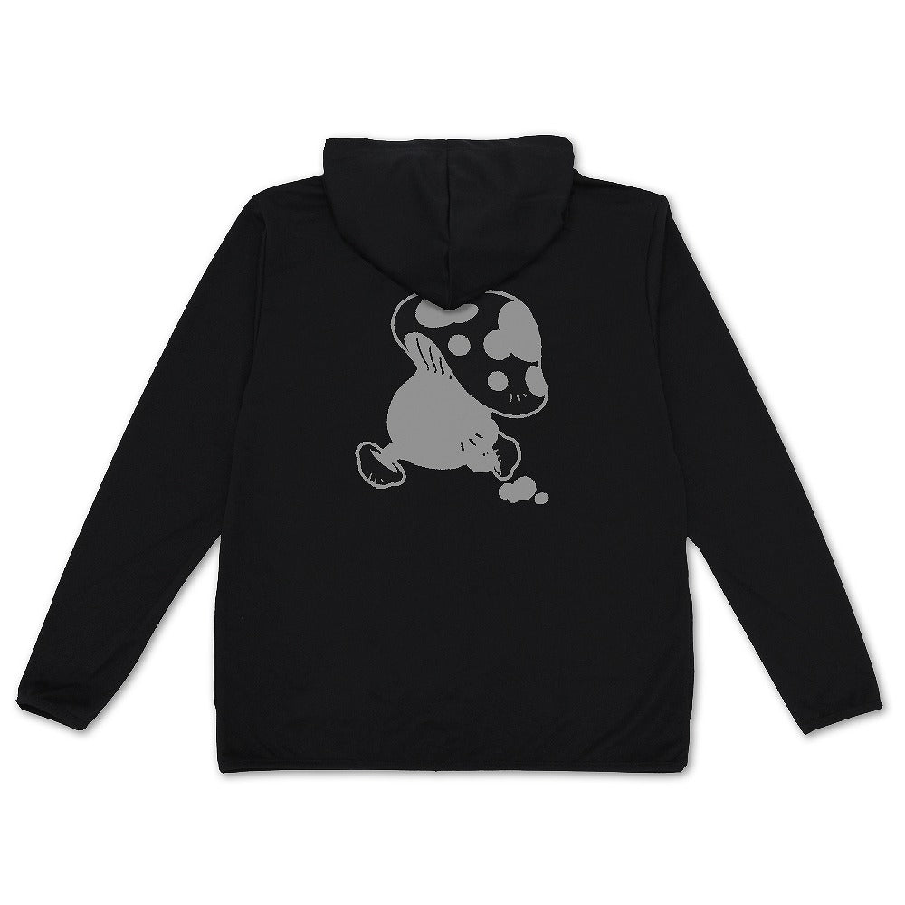 ダンジョン飯 歩き茸 薄手ドライパーカー BLACK L 【12/24頃入荷】