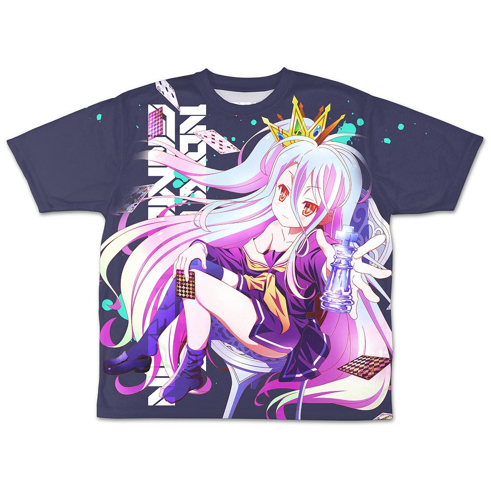 ノーゲーム・ノーライフ 描き下ろし 「白」 両面フルグラフィックTシャツ ASCIE.. XL 【01/24頃入荷】