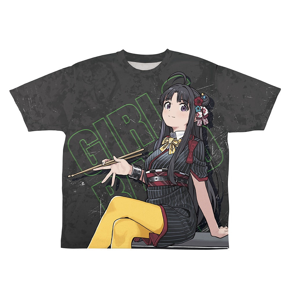 ガールズバンドクライ 描き下ろし 安和すばる 両面フルグラフィックTシャツ アー写.. XL 【01/24頃入荷】