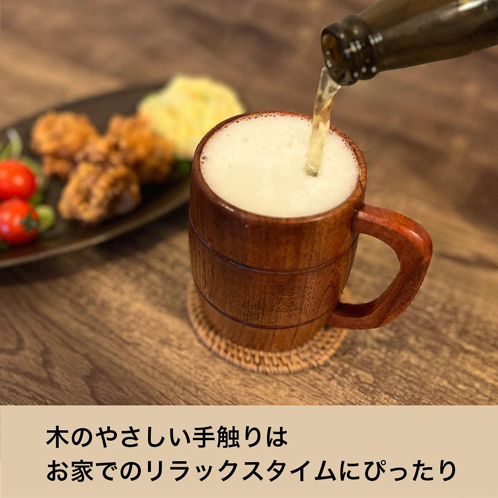 ダンジョン飯 歩き茸 樽型ウッドマグ 【12/24頃入荷】