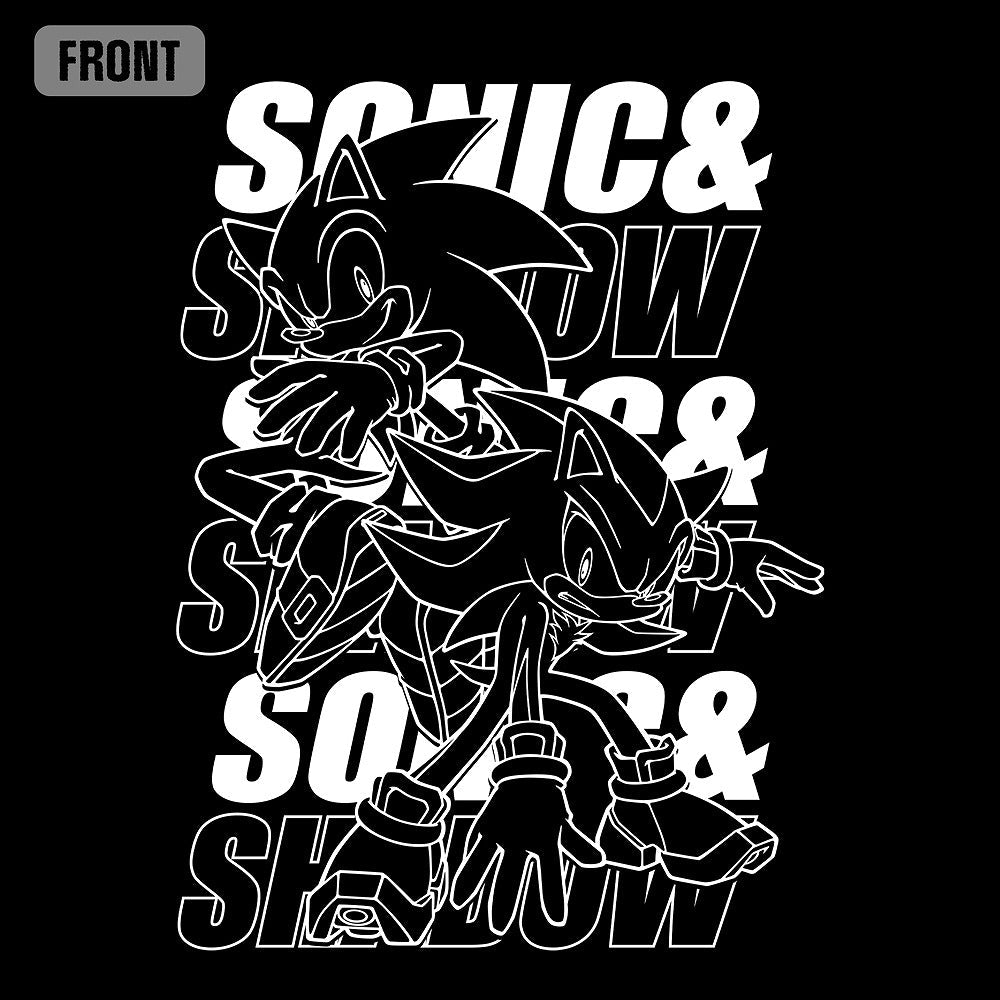 ソニック・ザ・ヘッジホッグ SONIC&SHADOW 袖ロングスリーブTシャツ WHITE S 【01/24頃入荷】