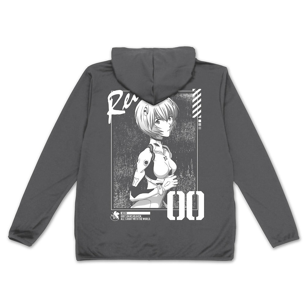 EVANGELION 綾波レイ 薄手ドライパーカー GRAY L 【01/24頃入荷】