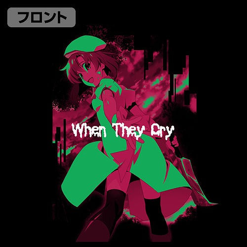 ひぐらしのなく頃に 業 竜宮レナ Tシャツ BLACK M 【03/04頃入荷】