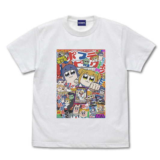 週刊ポプテピピック フルカラーTシャツ WHITE M 【02/04頃入荷】