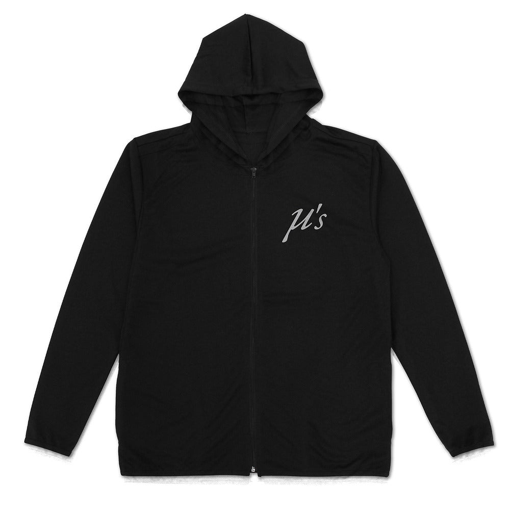 ラブライブ! μ’s 薄手ドライパーカー BLACK S 【02/04頃入荷】