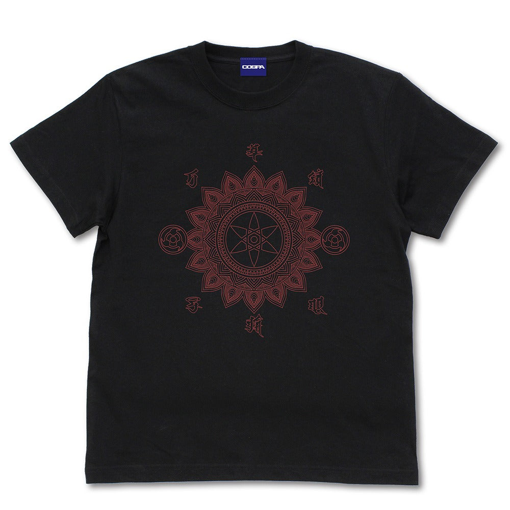 NARUTO-ナルト- 疾風伝 万華鏡写輪眼 Tシャツ BLACK M 【01/24頃入荷】