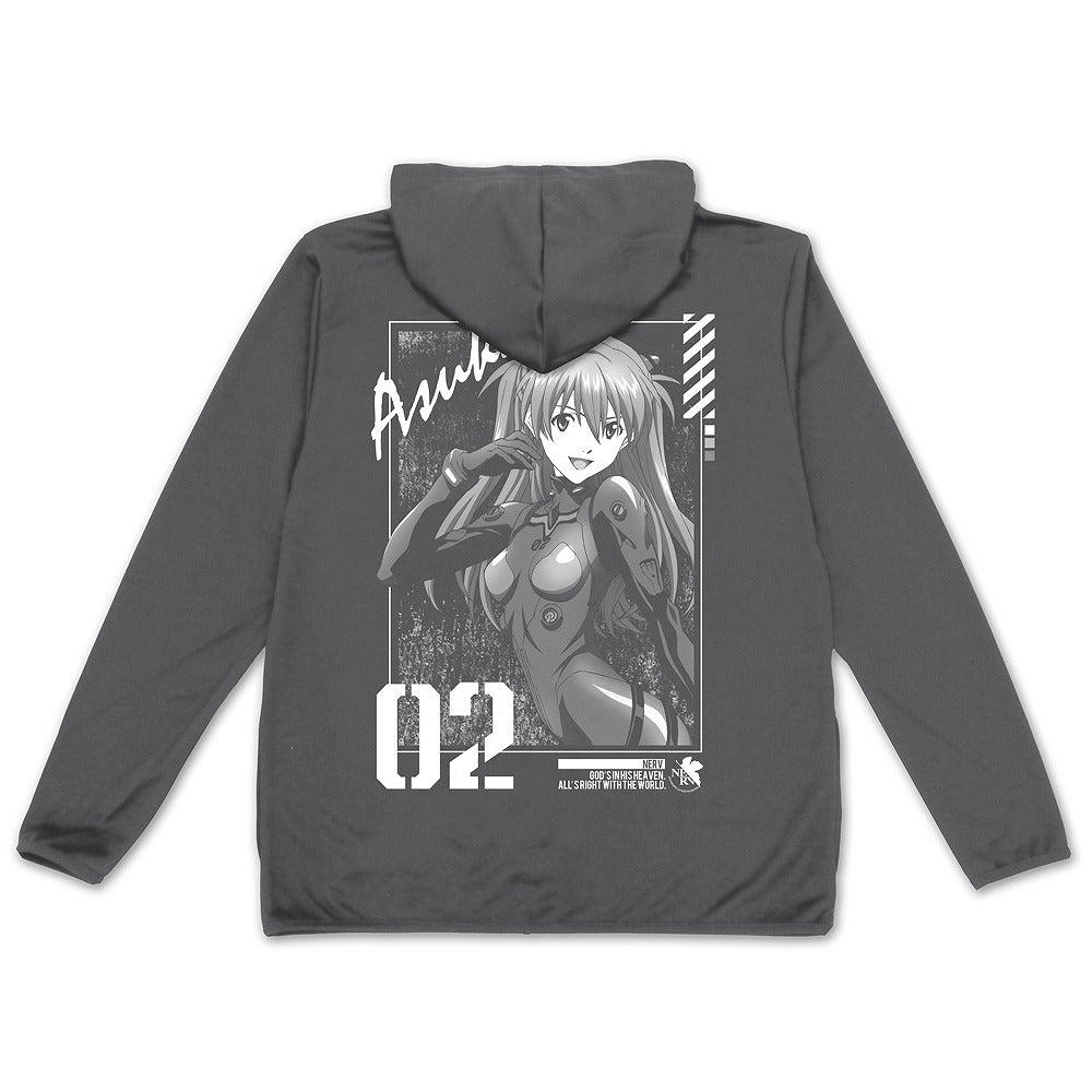 EVANGELION 式波・アスカ・ラングレー 薄手ドライパーカー GRAY L 【01/24頃入荷】