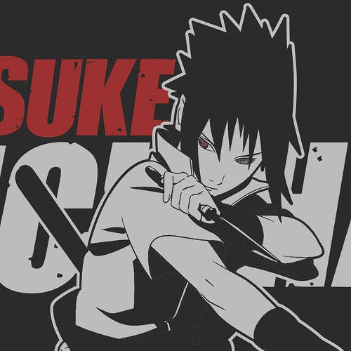 NARUTO-ナルト- 疾風伝 うちはサスケ Tシャツ SUMI S 【01/24頃入荷】