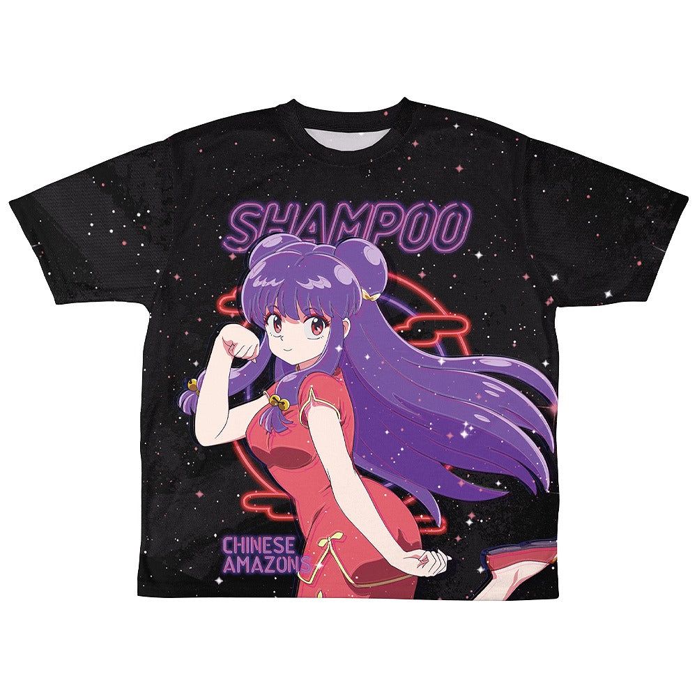 らんま1/2 シャンプー 両面フルグラフィックTシャツ ネオンサインVer.. M 【01/24頃入荷】
