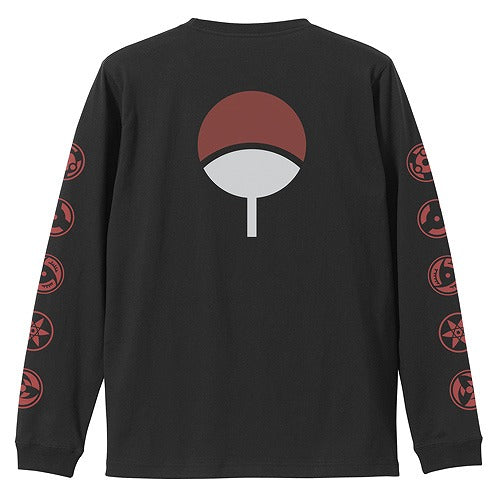 NARUTO-ナルト- 疾風伝 写輪眼 袖リブロングスリーブTシャツ BLACK XL 【01/24頃入荷】