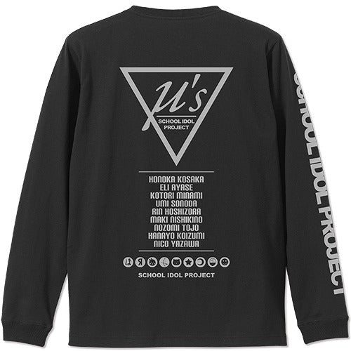ラブライブ! μ’s 袖リブロングスリーブTシャツ BLACK XL 【02/04頃入荷】