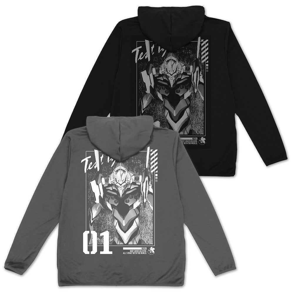 EVANGELION エヴァ初号機 薄手ドライパーカー GRAY L 【01/24頃入荷】
