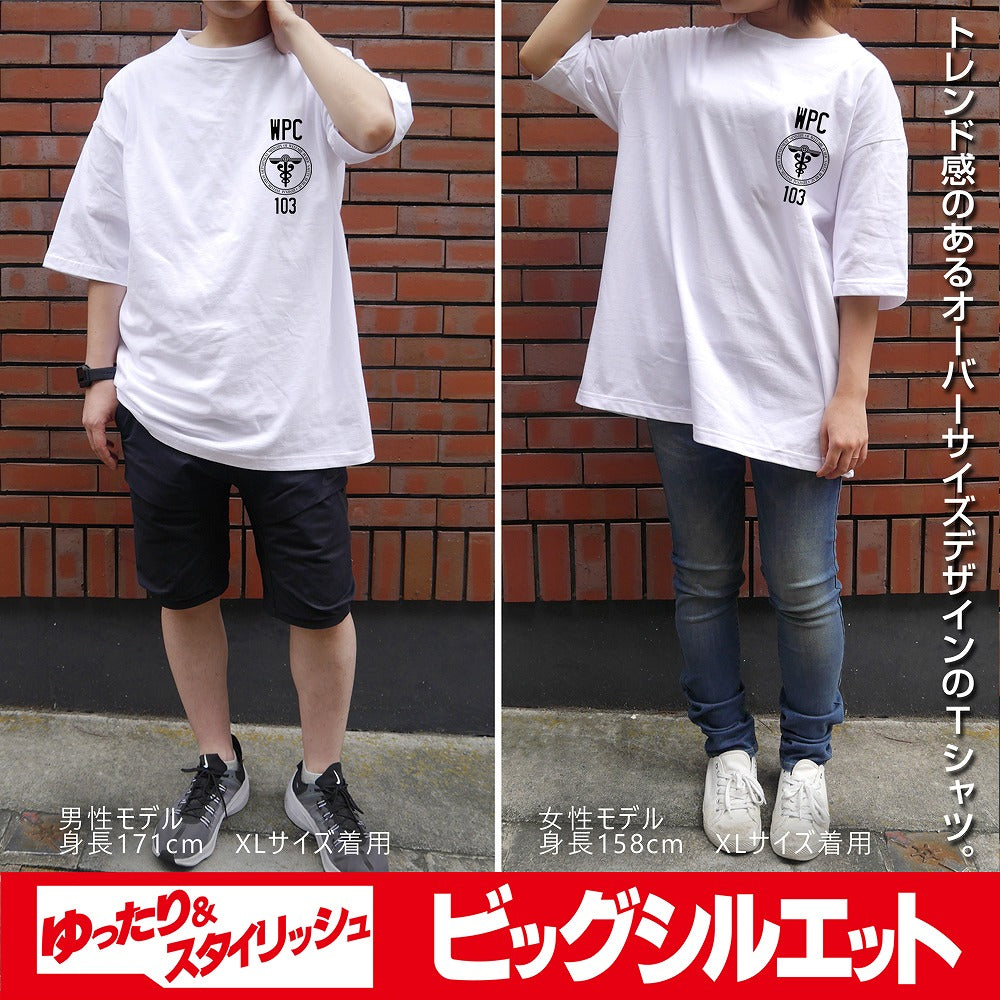 PSYCHO-PASS サイコパス 3 公安局 ビッグシルエットTシャツ NAVY XL 【01/24頃入荷】