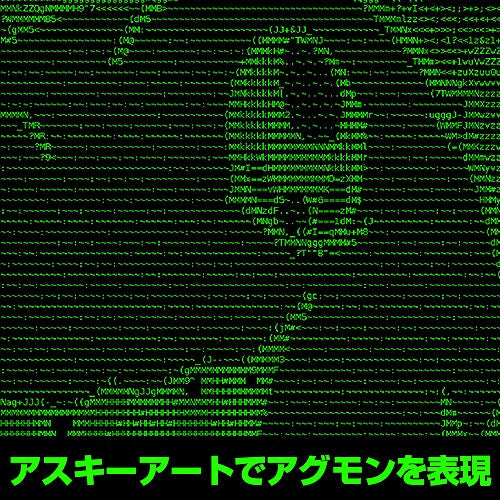 デジモンアドベンチャー: アグモン デジタルグラフィック Tシャツ BLACK S 【02/16頃入荷】