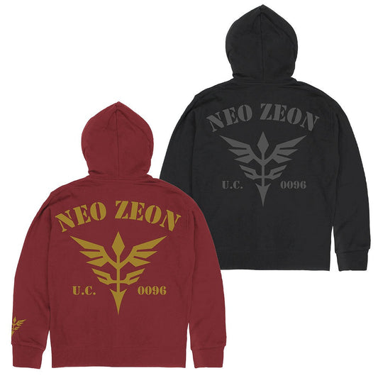 機動戦士ガンダムUC(ユニコーン) ネオ・ジオンU.C.0096 ジップパーカー  BURGUNDY XXL 【02/04頃入荷】