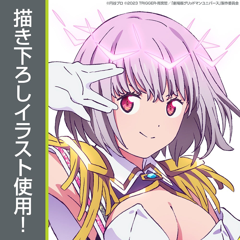 グリッドマン ユニバース 描き下ろし 新条アカネ(ニューオーダー) 65mm缶バッジ 【04/24頃入荷】