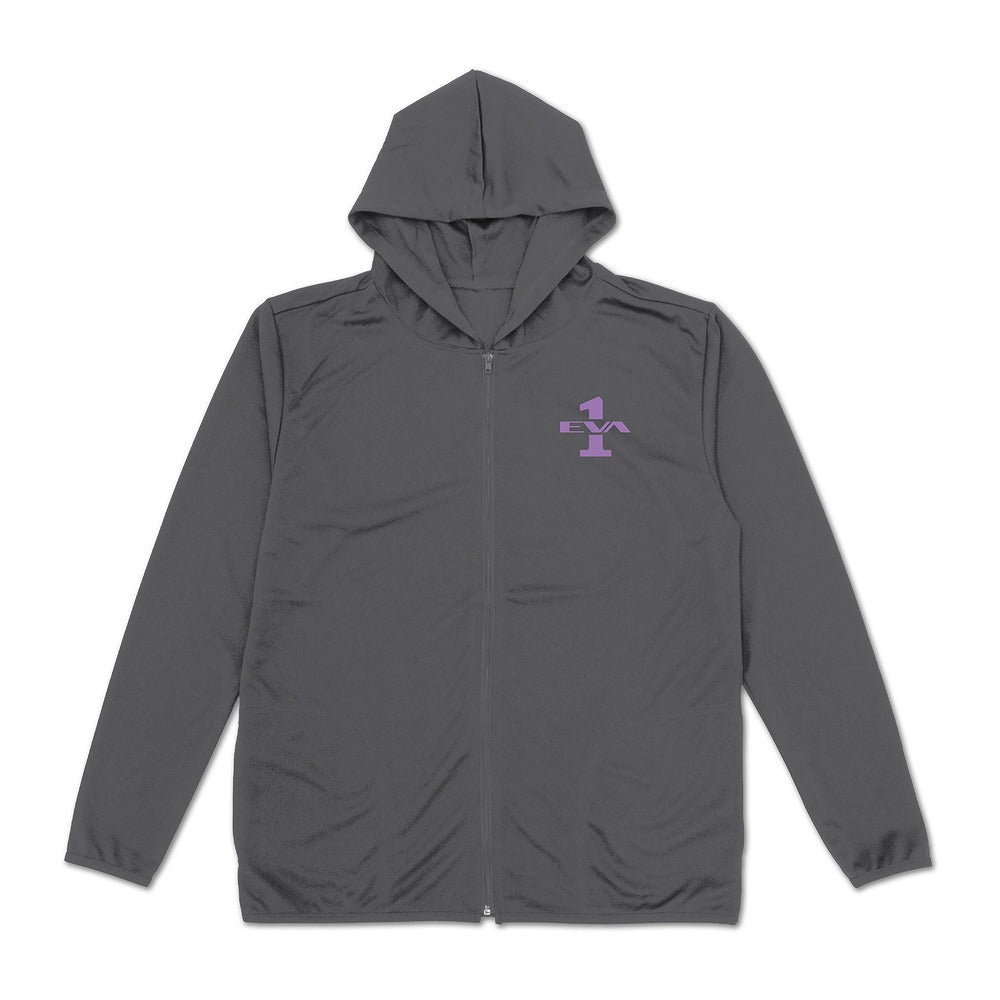 EVANGELION エヴァ初号機 薄手ドライパーカー GRAY L 【01/24頃入荷】