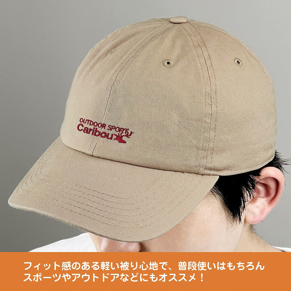 『ゆるキャン△ SEASON3』 カリブー 刺繍ローキャップ KHAKI 【03/24頃入荷】