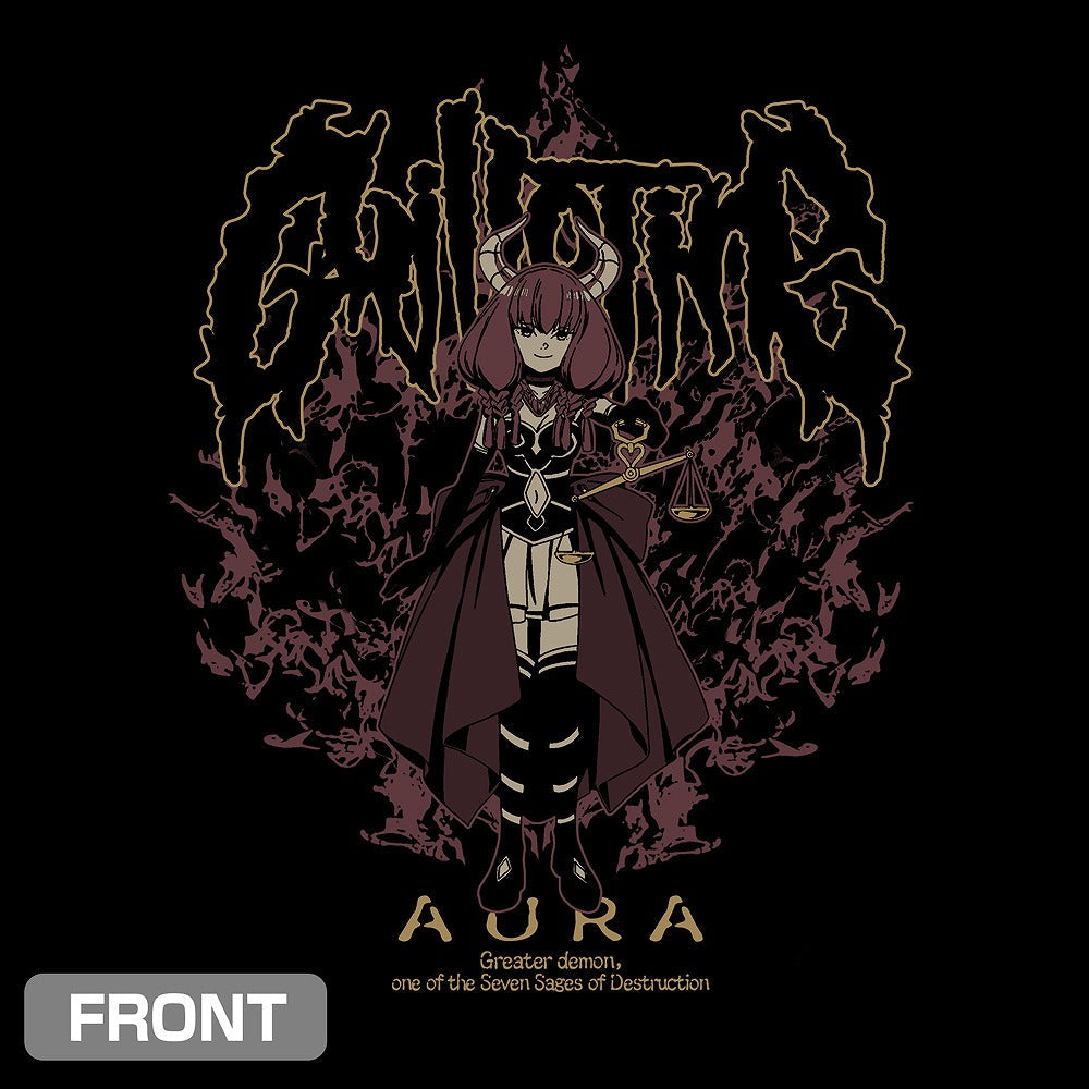 葬送のフリーレン アウラ Tシャツ BLACK S 【02/04頃入荷】