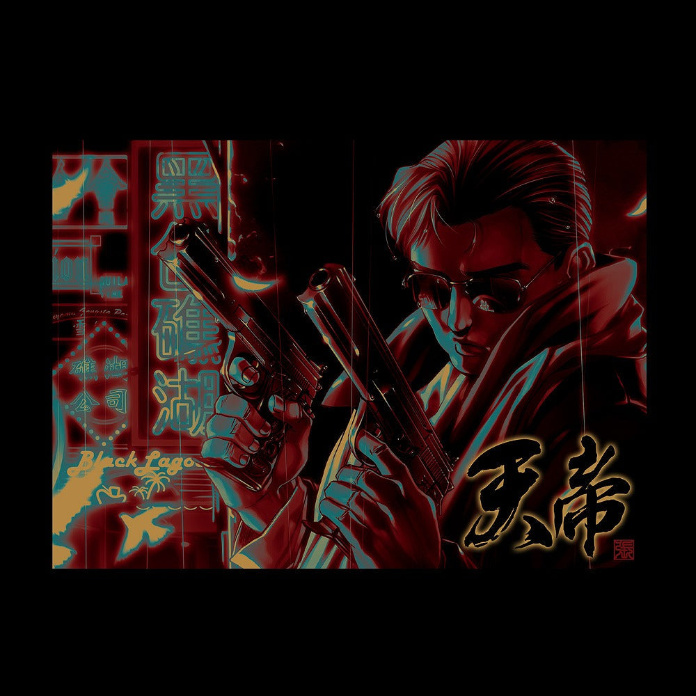 ブラック・ラグーン BLACK LAGOON 張 Tシャツ BLACK XL 【01/24頃入荷】