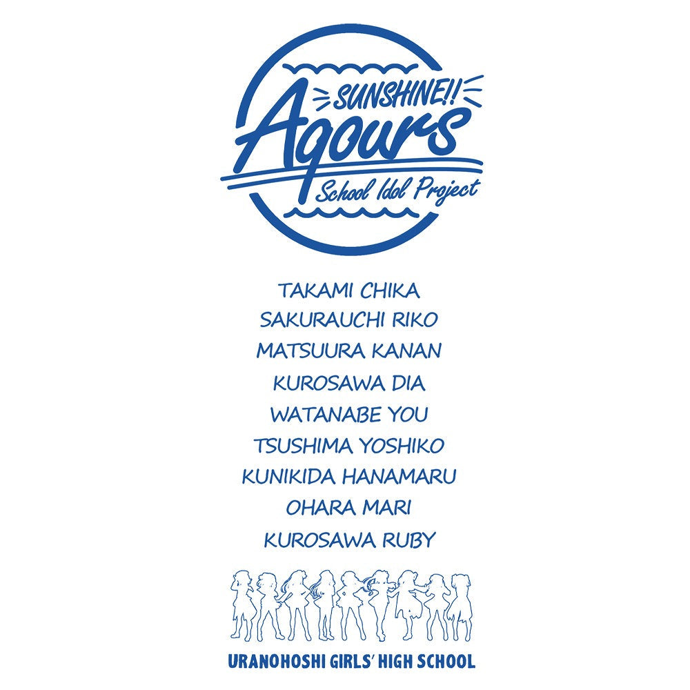 ラブライブ!サンシャイン!! Aqours Tシャツ BLACK XL 【02/04頃入荷】
