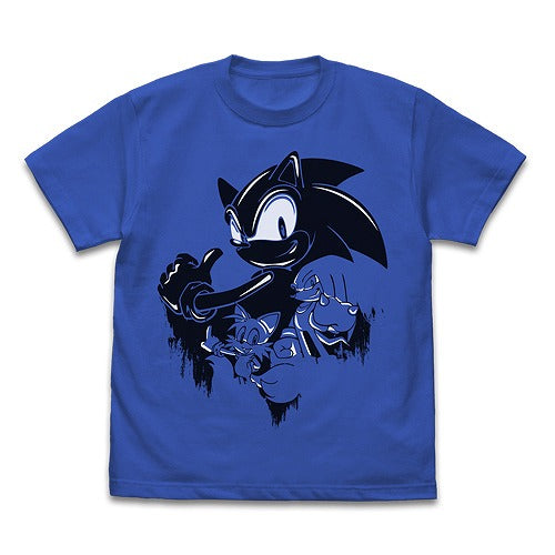 ソニック・ザ・ヘッジホッグ ソニック ウォールペイント Tシャツ ROYAL BLUE XL 【01/24頃入荷】