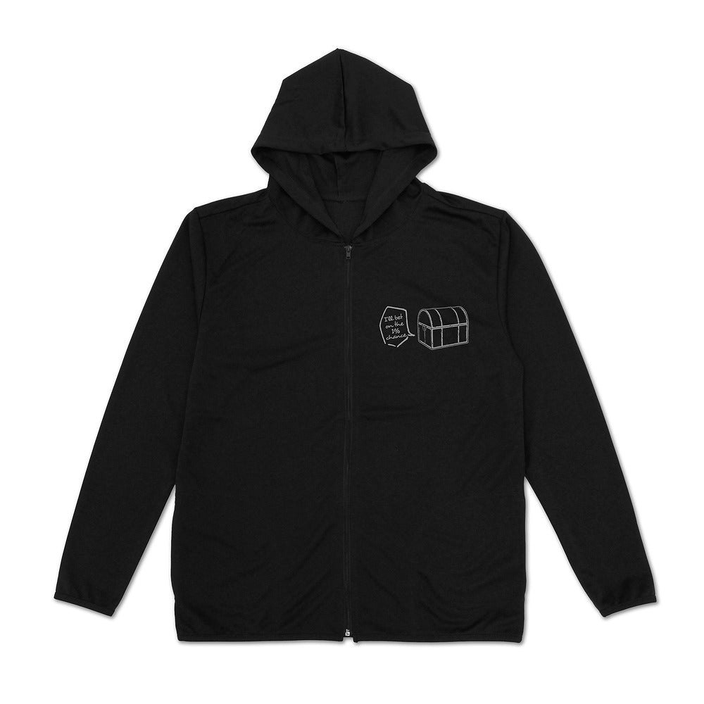 葬送のフリーレン ミミックに食べられるフリーレン 薄手ドライパーカー BLACK XL 【02/04頃入荷】