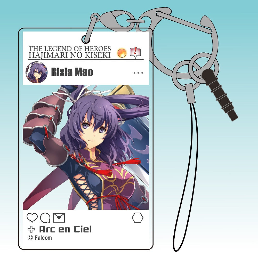 英雄伝説 創の軌跡 リーシャ・マオ SNS風アクリルキーホルダー 【02/04頃入荷】