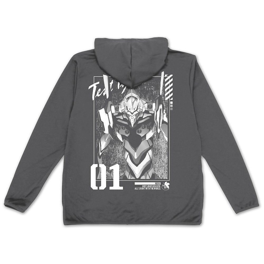 EVANGELION エヴァ初号機 薄手ドライパーカー GRAY L 【01/24頃入荷】