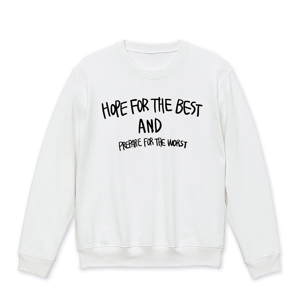 ガールズバンドクライ 井芹仁菜の「HOPE FOR THE BEST」トレーナー WHITE XL 【01/24頃入荷】