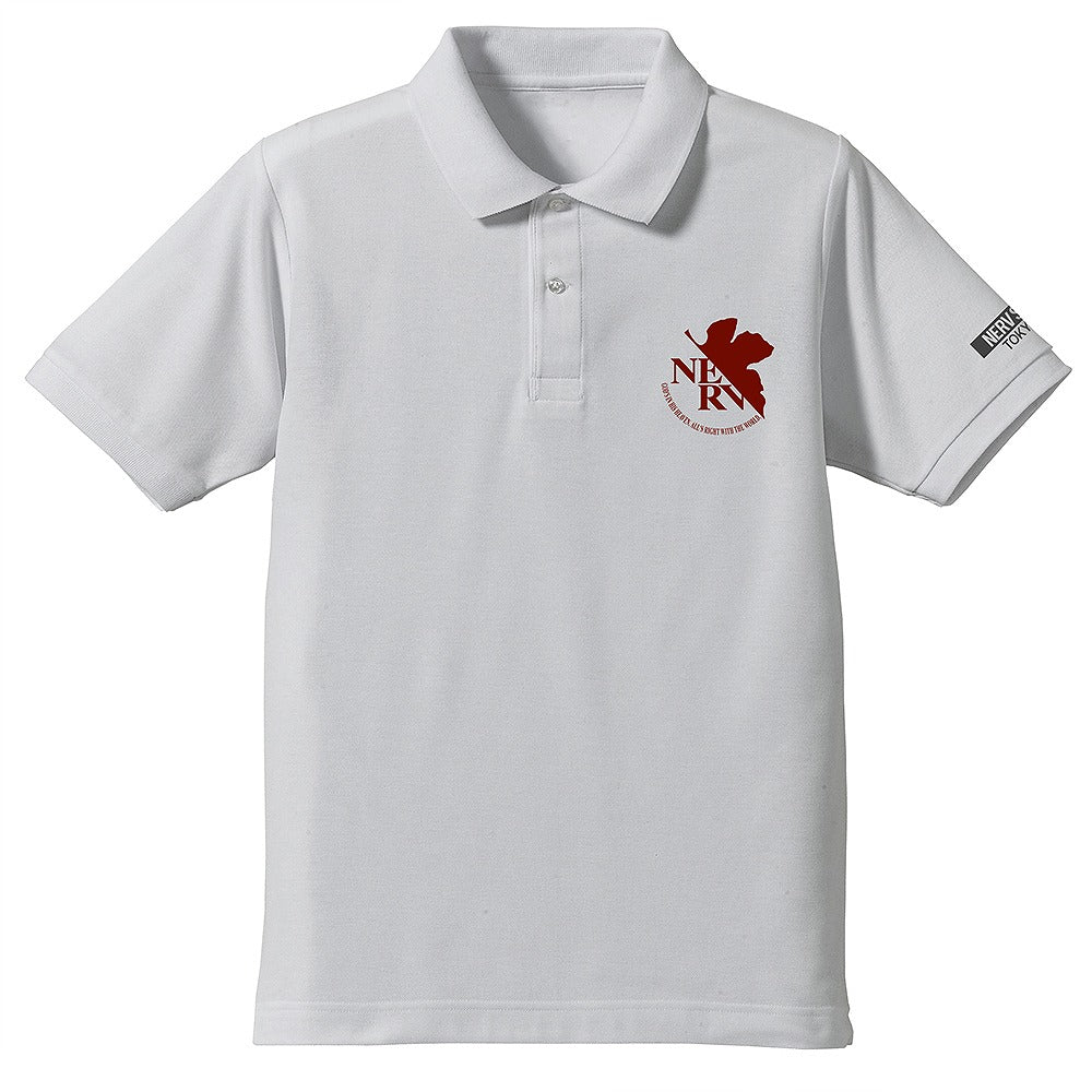 EVANGELION NERV 刺繍ポロシャツ BLACK L 【01/24頃入荷】