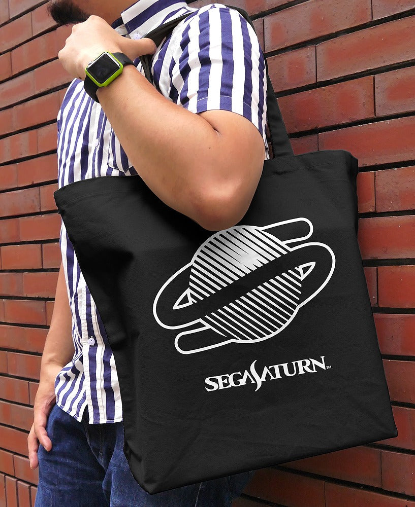 セガサターン ロゴ ラージトート BLACK 【01/24頃入荷】