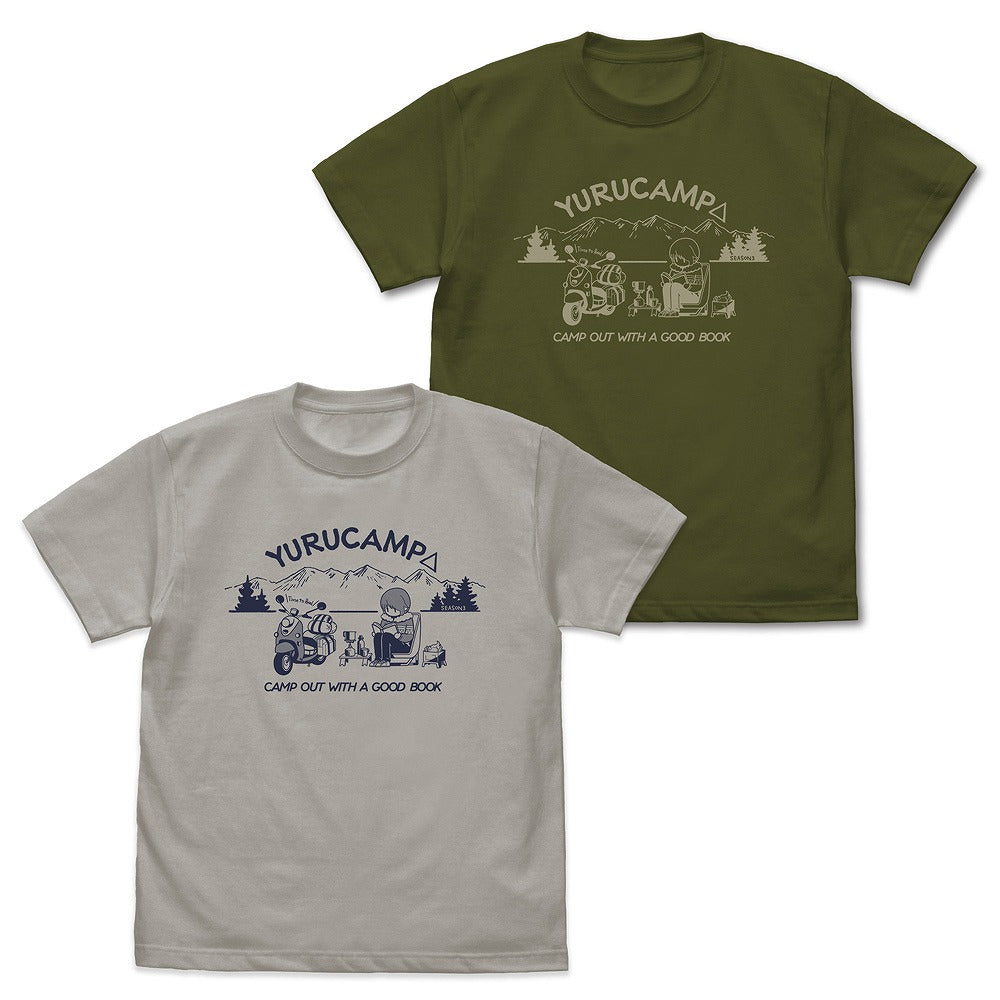 『ゆるキャン△ SEASON3』 本を読む志摩リン Tシャツ MOSS XL 【01/24頃入荷】