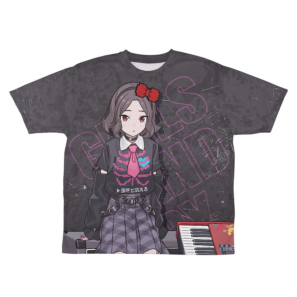 ガールズバンドクライ 描き下ろし 海老塚智 両面フルグラフィックTシャツ アー写V.. XL 【01/24頃入荷】