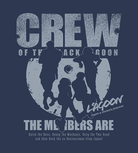 ブラック・ラグーン ラグーン商会 シルエットTシャツ SLATE XL 【01/24頃入荷】
