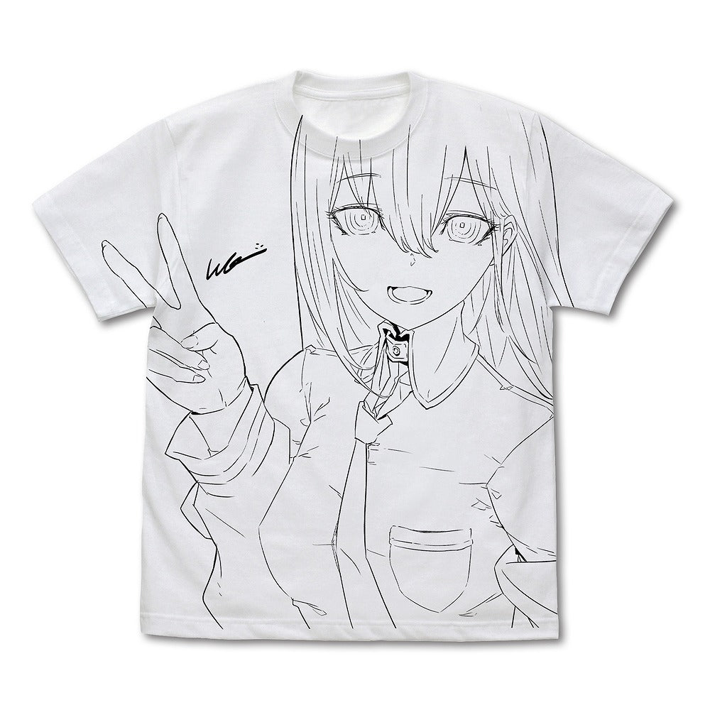 STEINS;GATE 描き下ろし 牧瀬紅莉栖 オールプリントTシャツ huke V.. WHITE M 【01/24頃入荷】