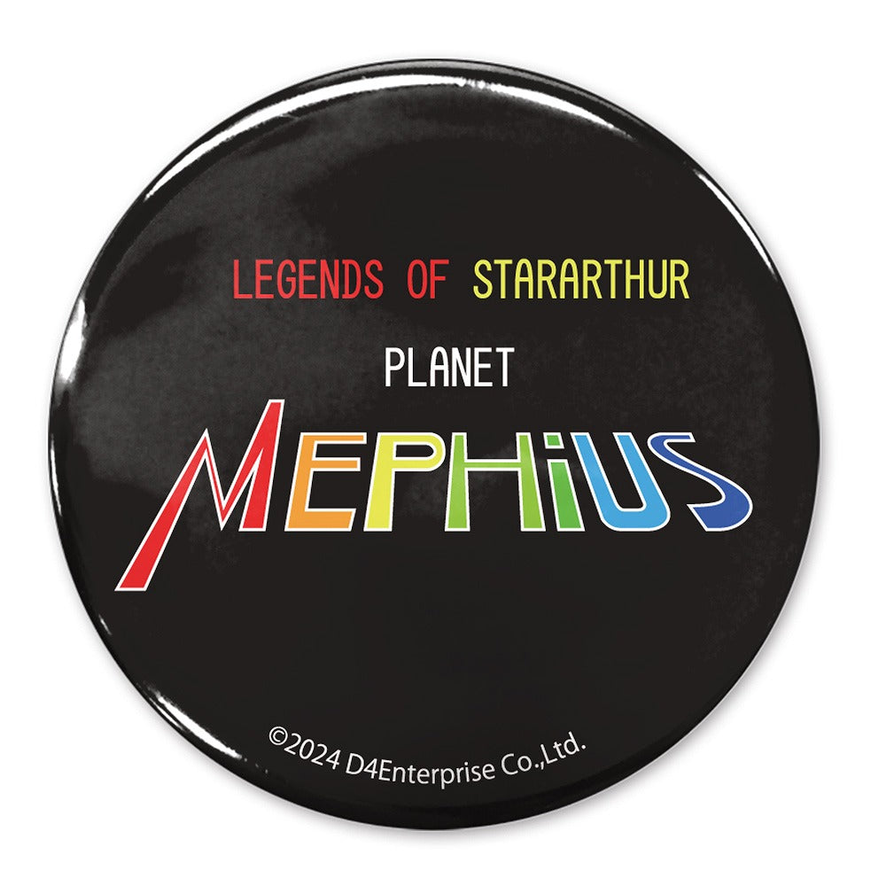 惑星メフィウス ロゴ 65mm缶バッジ 【02/04頃入荷】