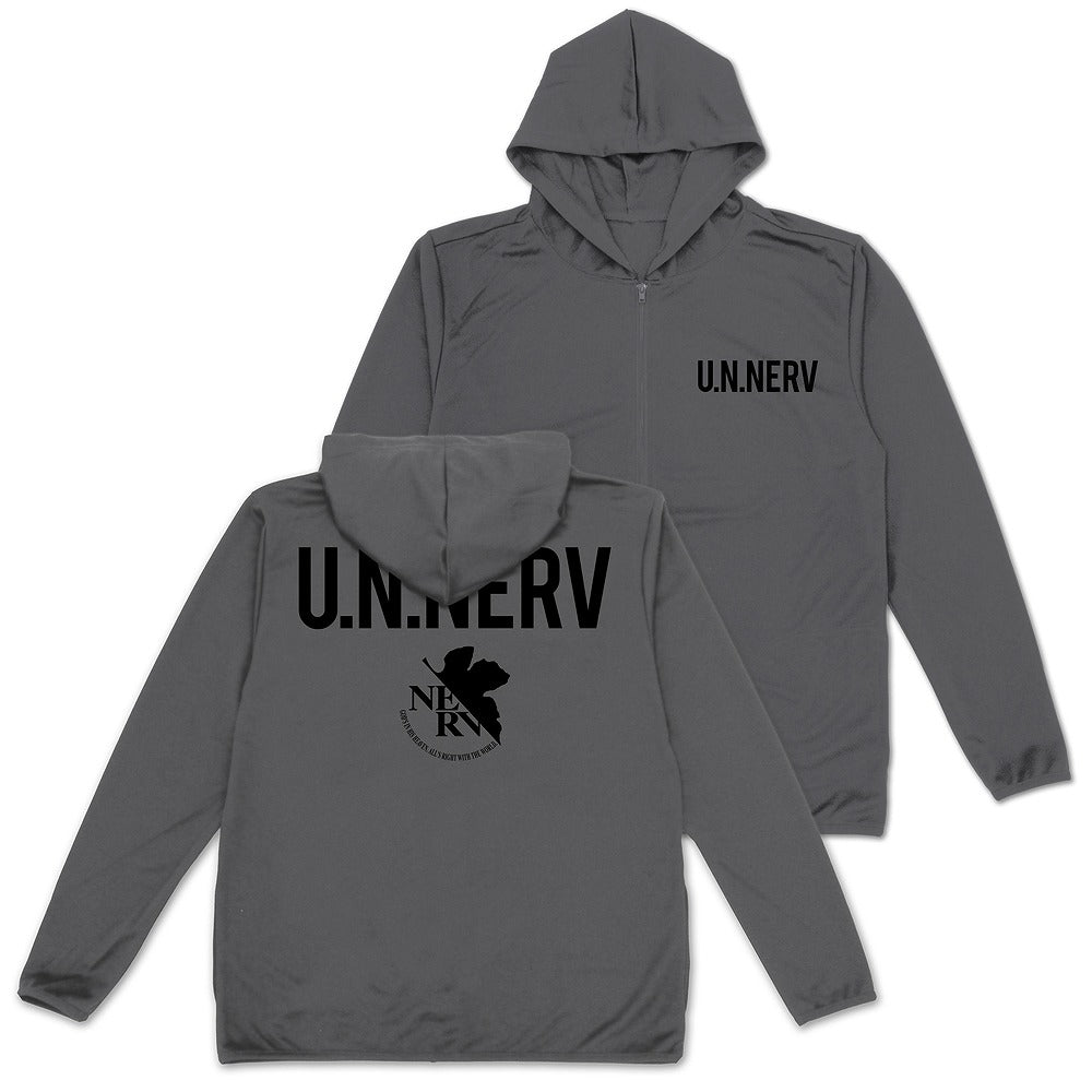 EVANGELION U.N.NERV 薄手ドライパーカー GRAY M 【01/24頃入荷】