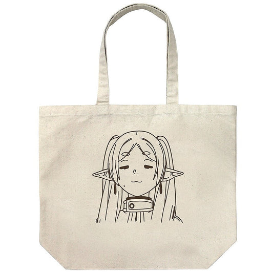 葬送のフリーレン フリーレンフェイス ラージトート NATURAL 【02/04頃入荷】