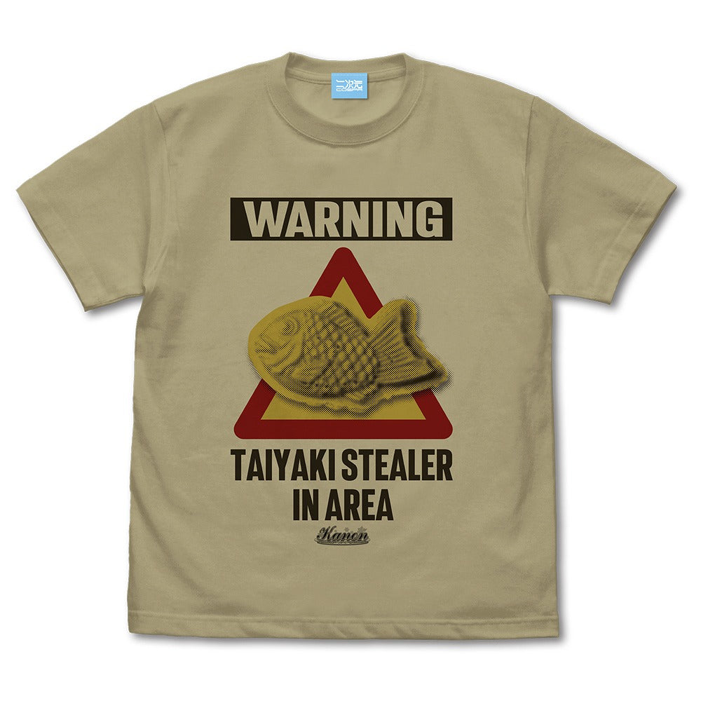 Kanon たいやき泥棒出没地帯 Tシャツ SAND KHAKI XL 【12/24頃入荷】