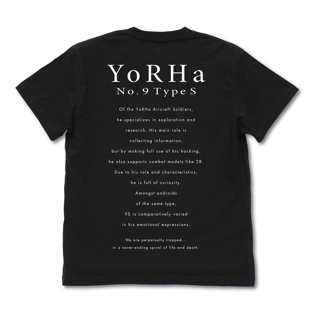 NieR:Automata Ver1.1a 9S Tシャツ BLACK S 【12/24頃入荷】